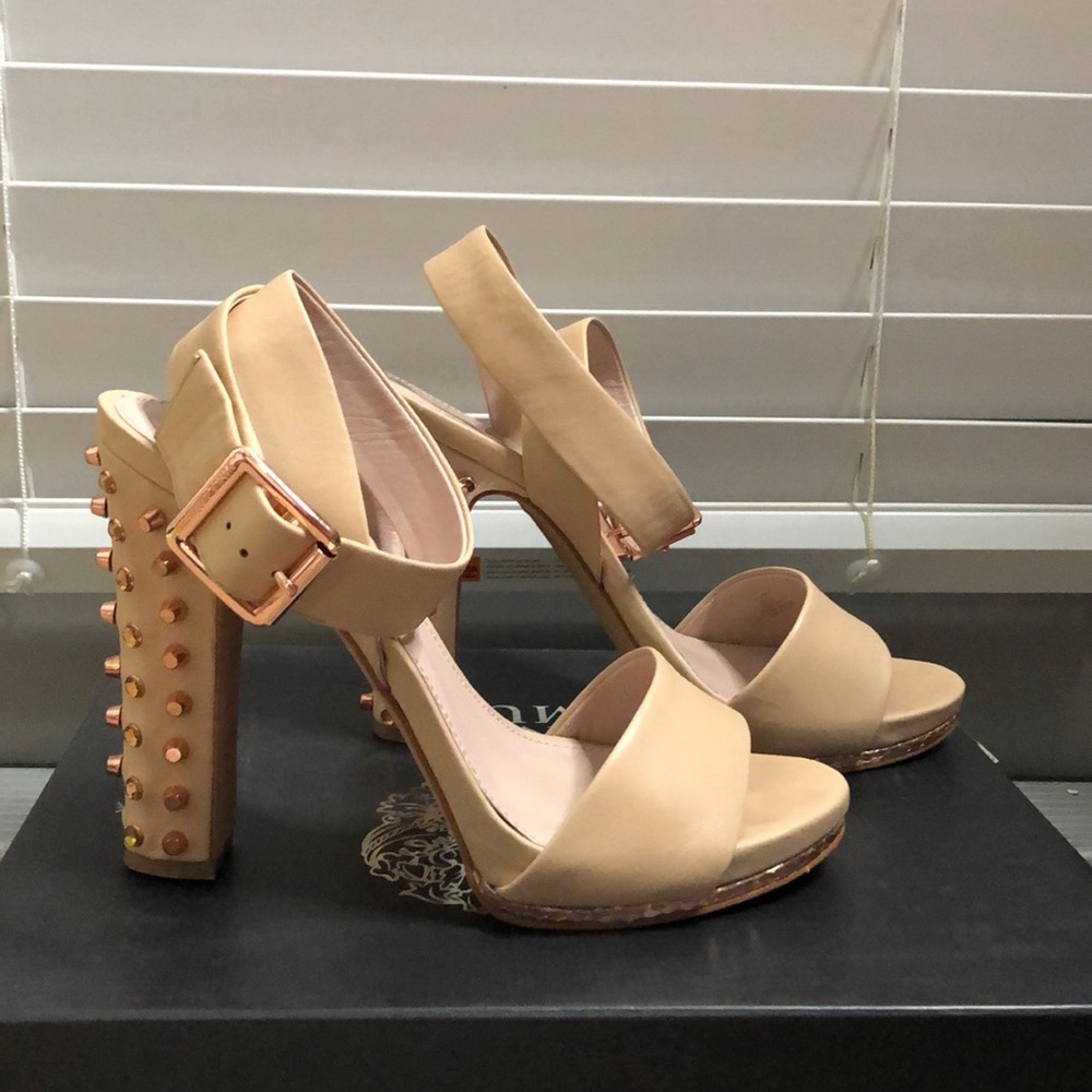 Vince Camuto Studded Rose Gold Heel